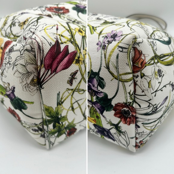 🌷 Gucci Flora Canvas Open Tote Floral - Picture 4 of 16